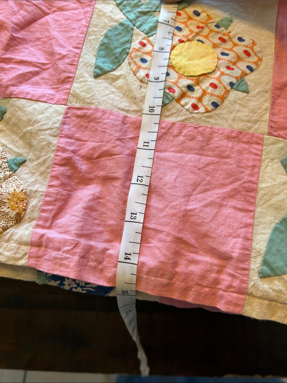 Vintage handmade patchwork crop top - Picture 4 of 4